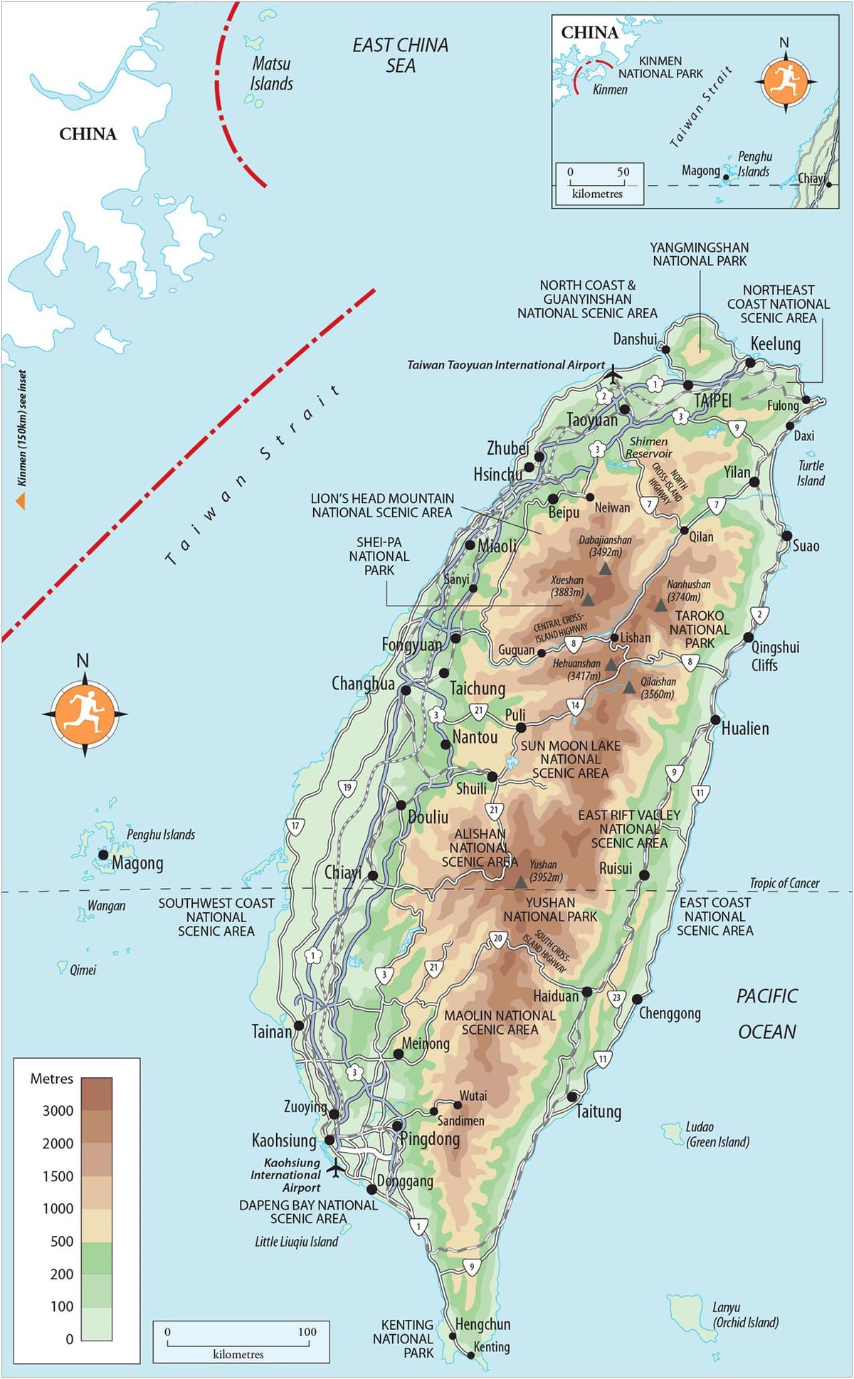 Mapa kenting Tajwan