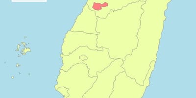 Mapa taichung, Tajwan