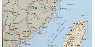 Mapa taiwan strait