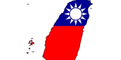 Mapa flaga Tajwanu