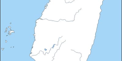 Mapa Tajwanu obwód