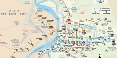 Tajwan stacja metra mapa