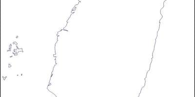 Mapa Tajwanu pusty