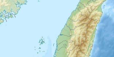 Mapa wyspa Tajwan